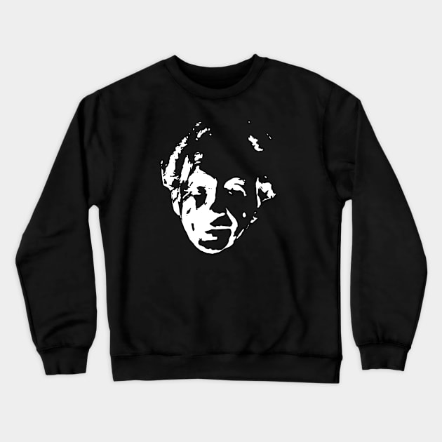 Frank Lloyd Wright - Illustration face Crewneck Sweatshirt by SLGA Designs